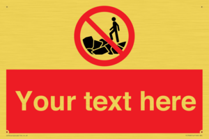 Custom No climbing on rocks